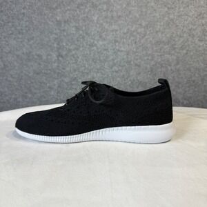 Cole‎ Haan GrandPrø Top Spin Knit Sneaker Black White Women's Size 6.5B One Shoe